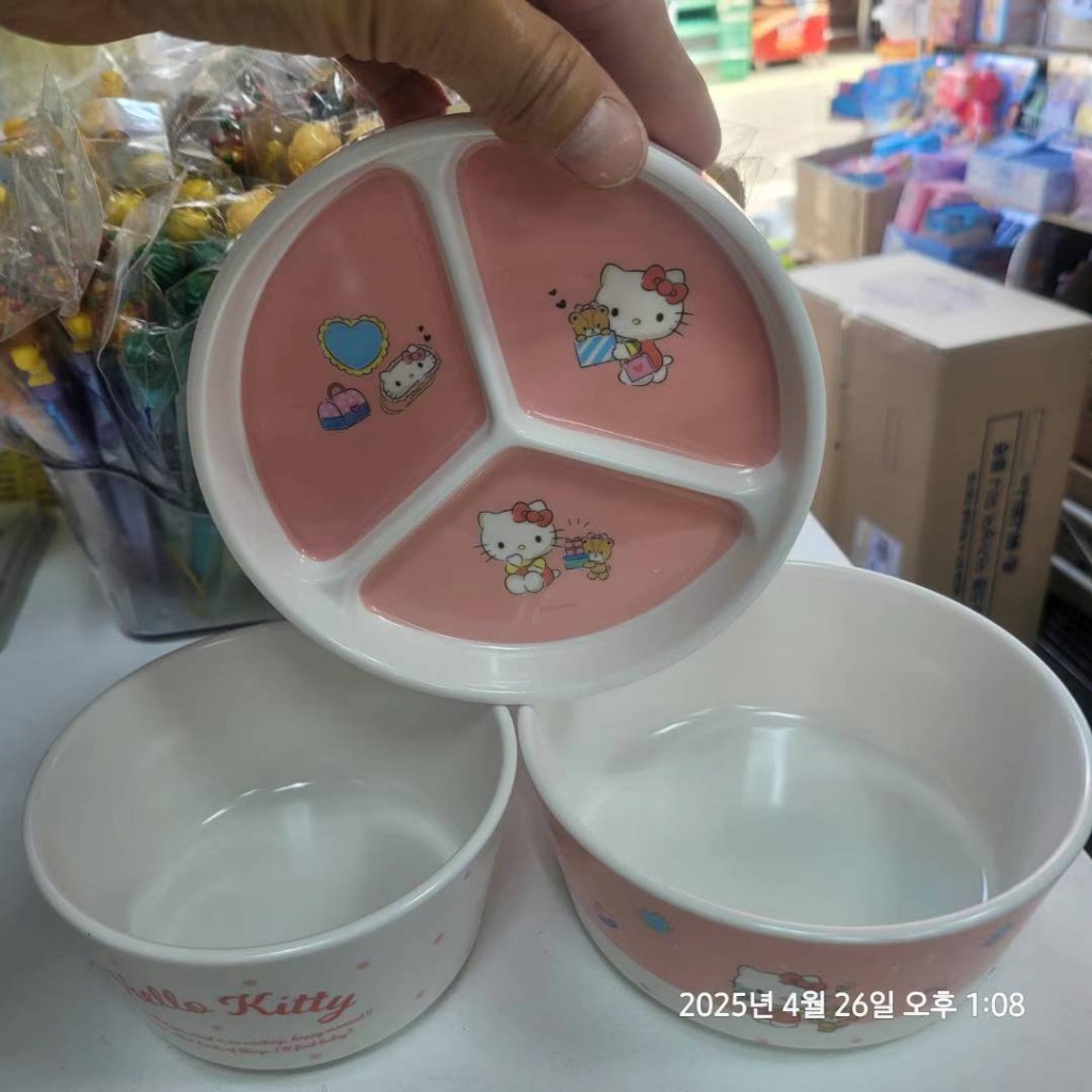 【預訂】韓國直送 Sanrio 三層兒童餐具 