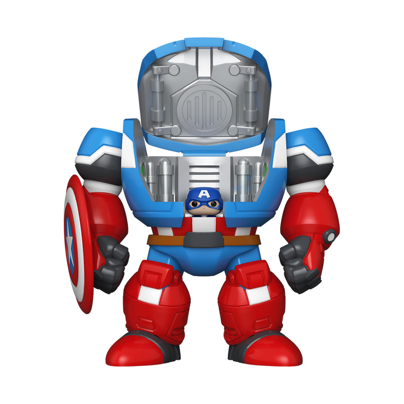 📦訂購 英國代購 Bitty Pop! Bitty Bot Marvel Captain America Mech with Captain America Figure 模型