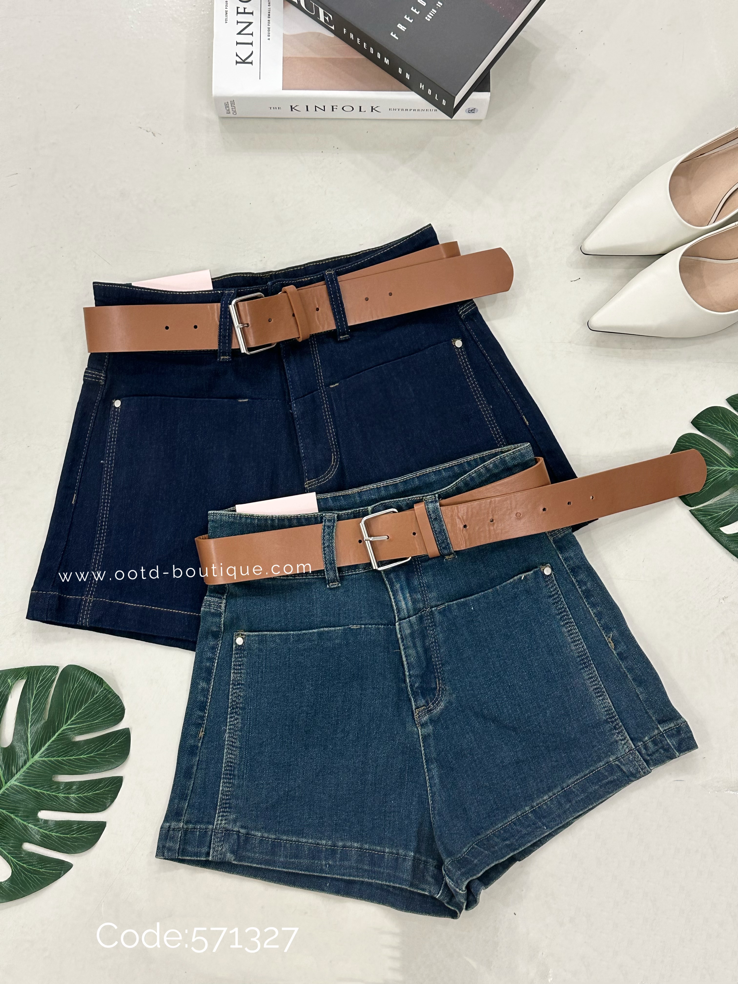 571327 PREMIUM JEANS SHORT PANT 高质量牛仔短裤