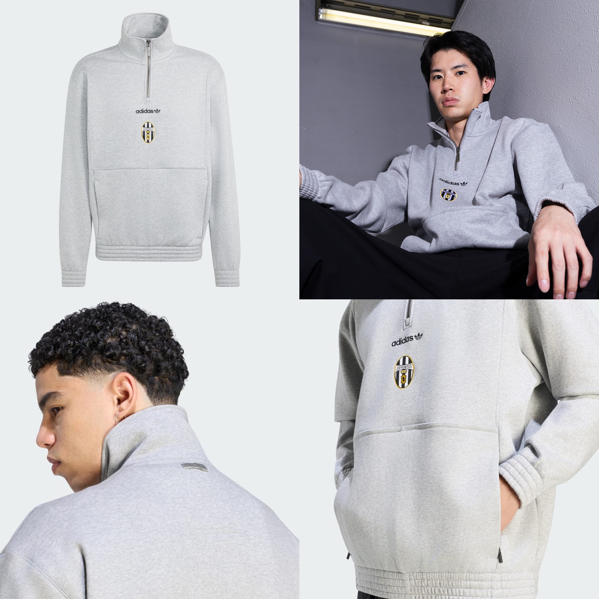Adidas Juventus 祖雲達斯EQT 半zip拉鏈羊毛衛衣 KF9829