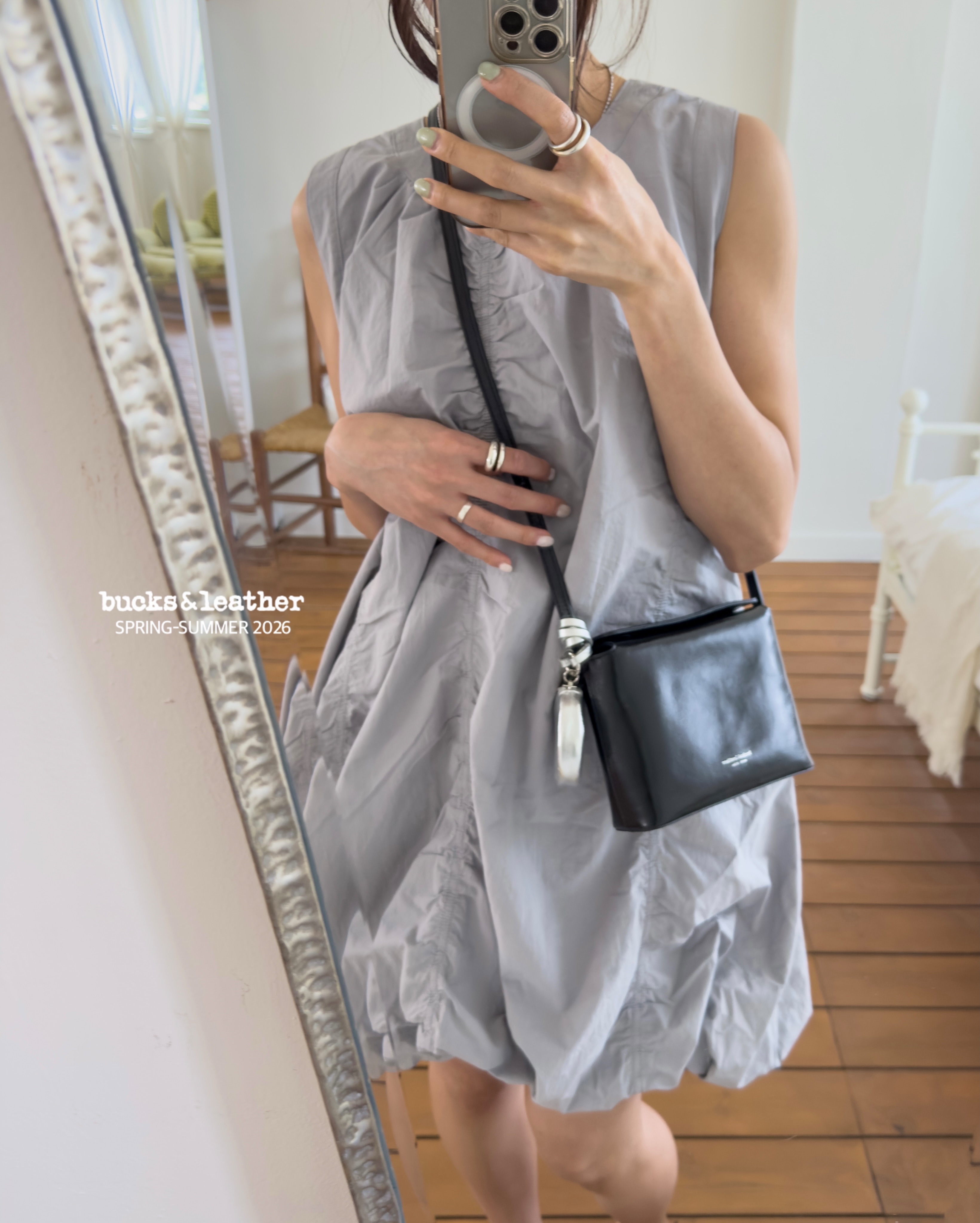 【26SS】預訂_TV Bag By Bucks & leather