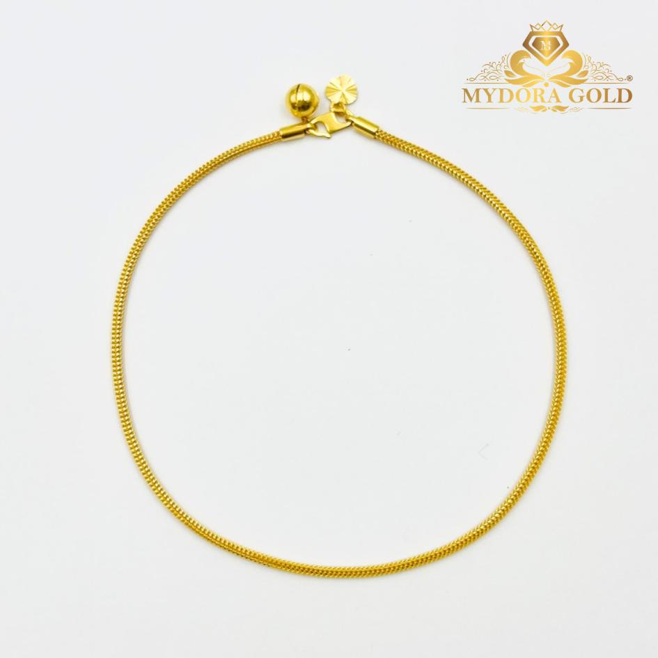 MYDORA Rantai Kaki Pandora + bell l EMAS 916/22K