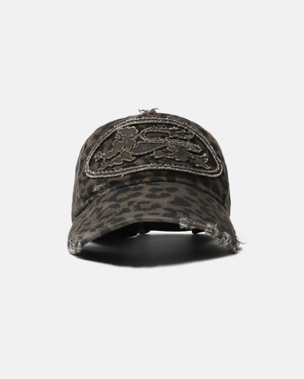 BADBLOOOD直播限時優惠 [w-hat25-018] Mystic Big Patch Ball Cap - Dark Brown Leopard