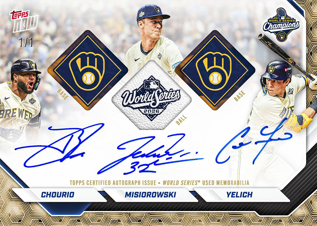 Milwaukee Brewers - 2026 World Series Champions MLB Topps NOW® 15-Card Team Set【團購】