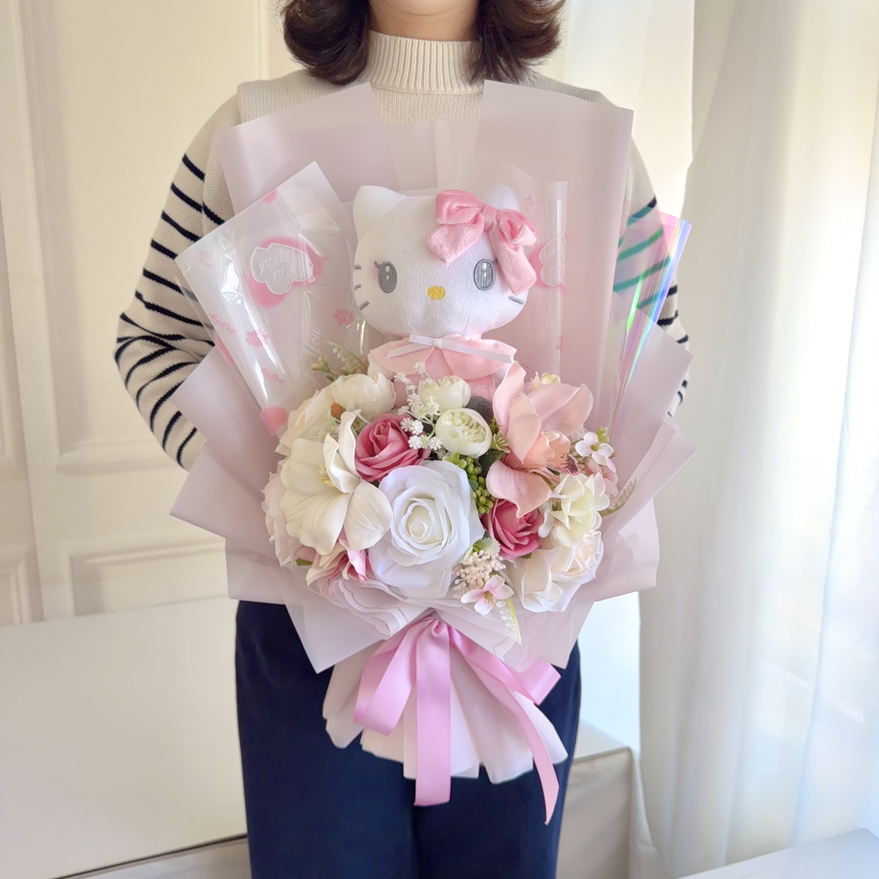 (現貨)kitty公仔花