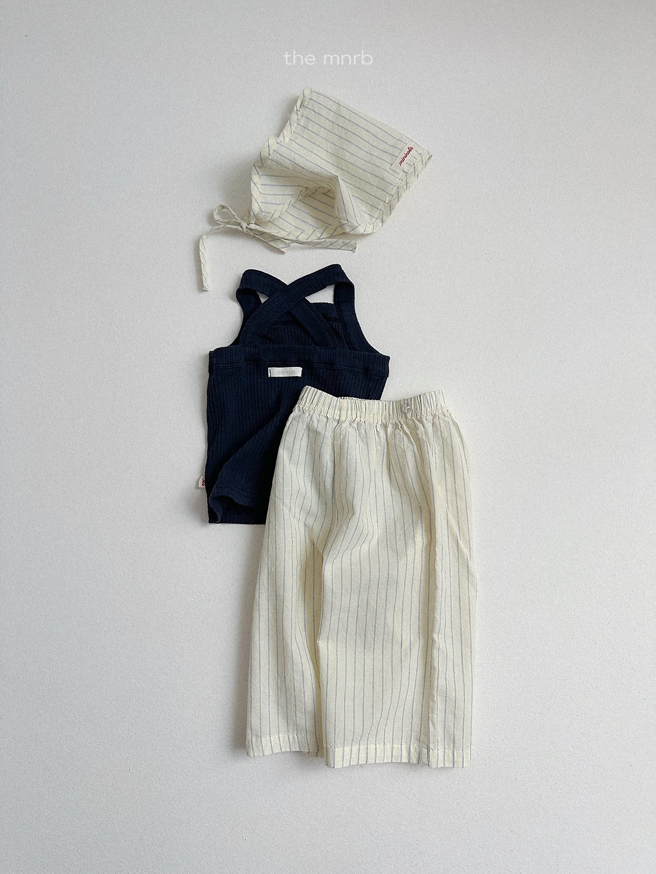 Minirobe | stripe pants (Mint/Blue)