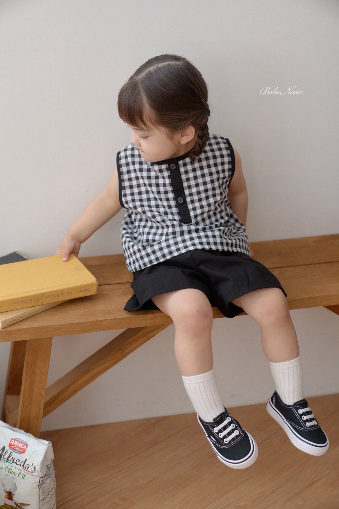 ☀️預訂 韓國直送☀️🇰🇷Bebenine兩色格紋純棉背心上下套裝