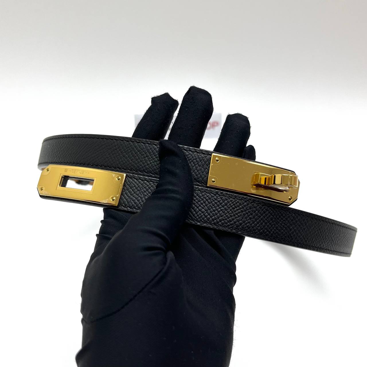 Hermes Kelly 18 Belt Black GHW (Stamp B, Year 2023)