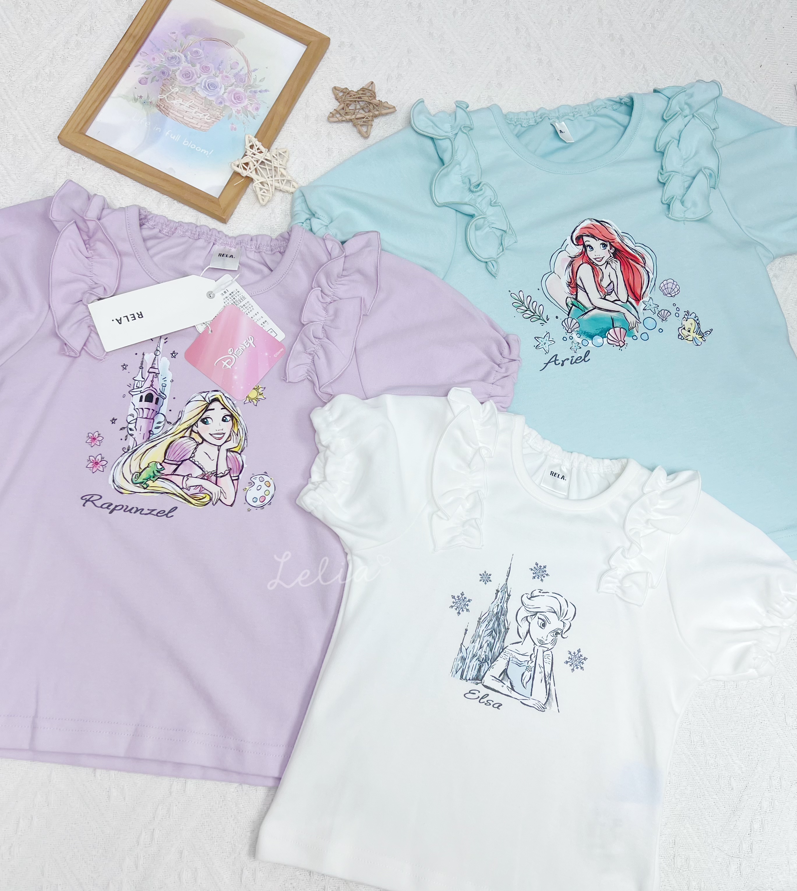 ▫️現貨▫️RELA公主短袖長髮公主Elsa美人魚