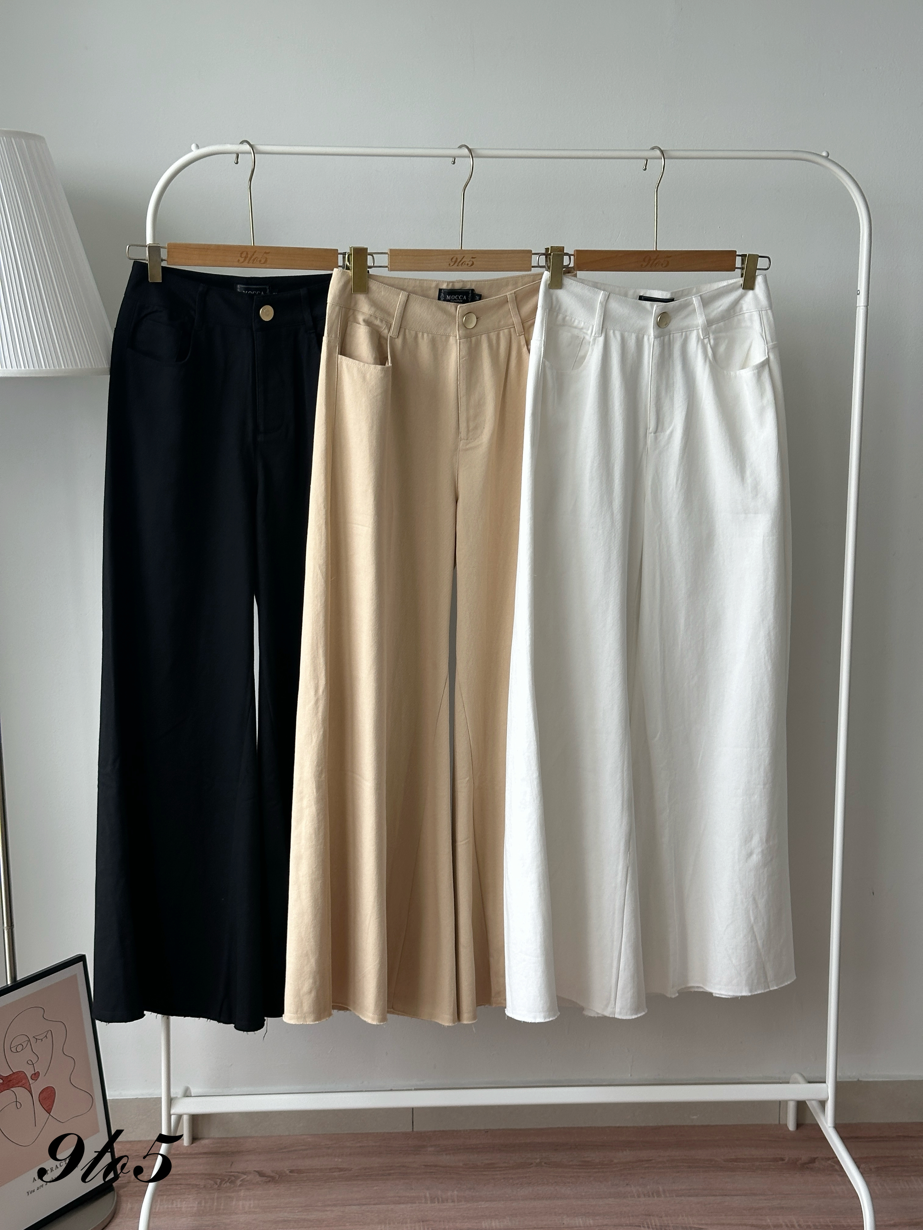 S1954 Long Flared Pants - 3 Colors 