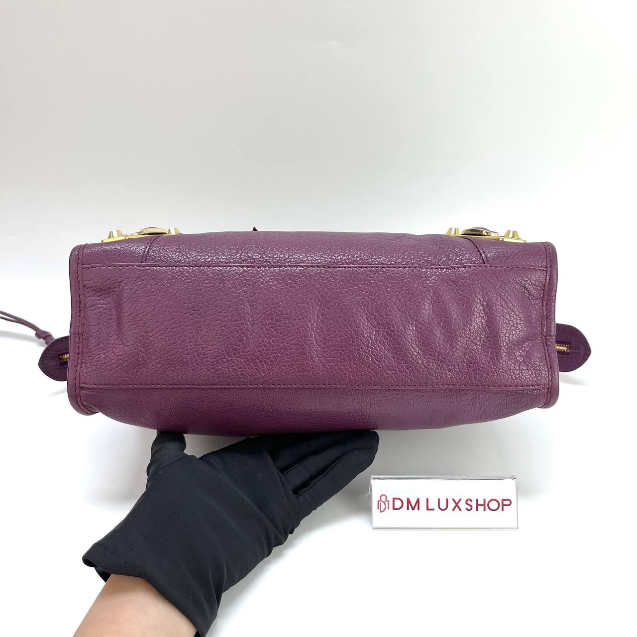 Balenciaga Purple Small Chèvre Classic City Bag GHW