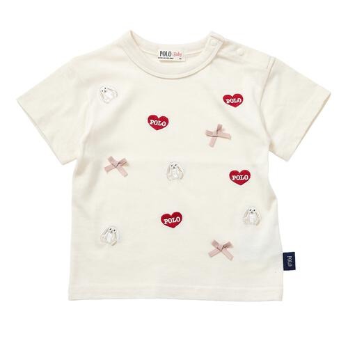 Polo Baby 短袖兔仔絲帶心心Tee 2色可選 100/110/120cm