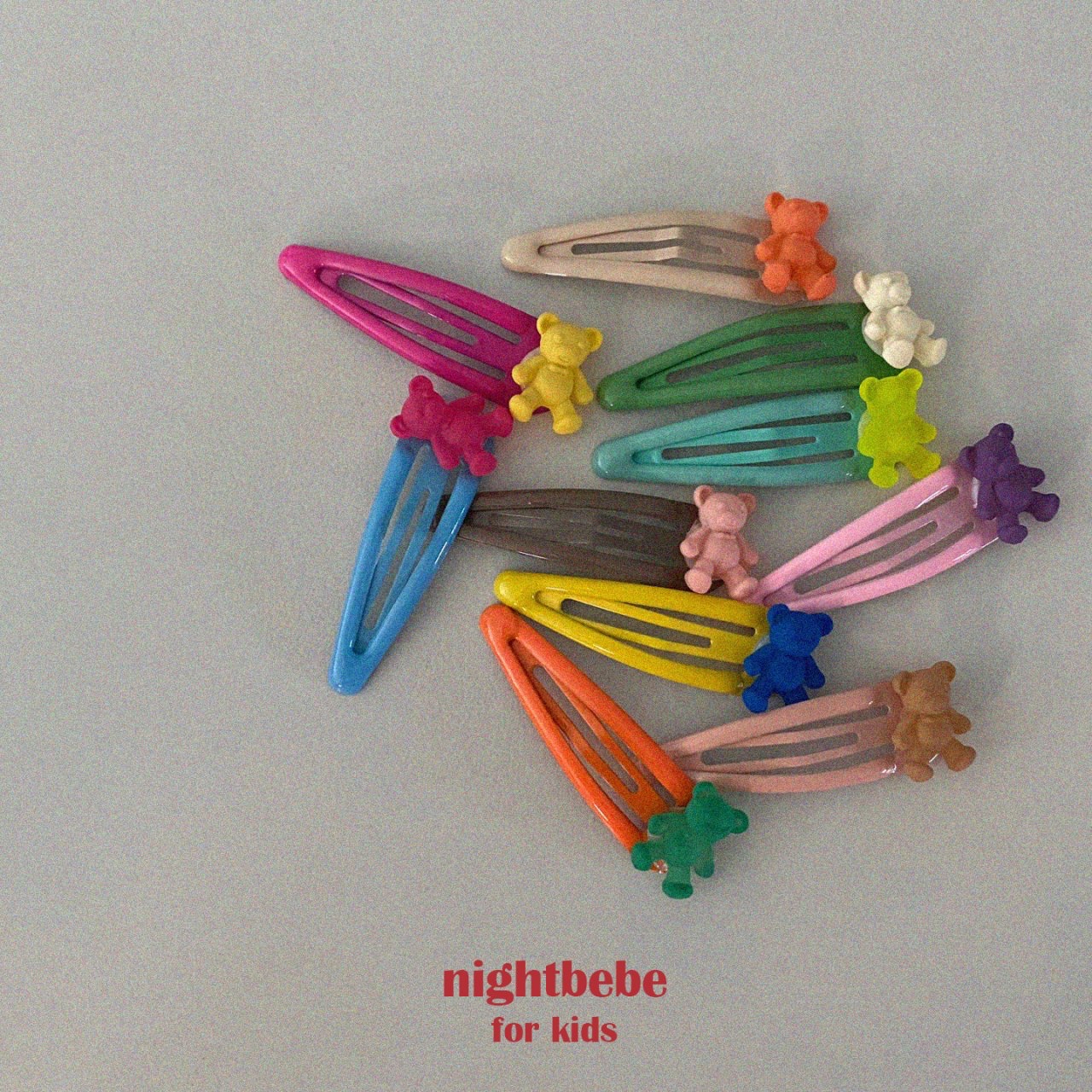Nightbebe | Bear髮夾set 10個
