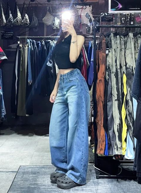 Black Vintage Jeans #0460