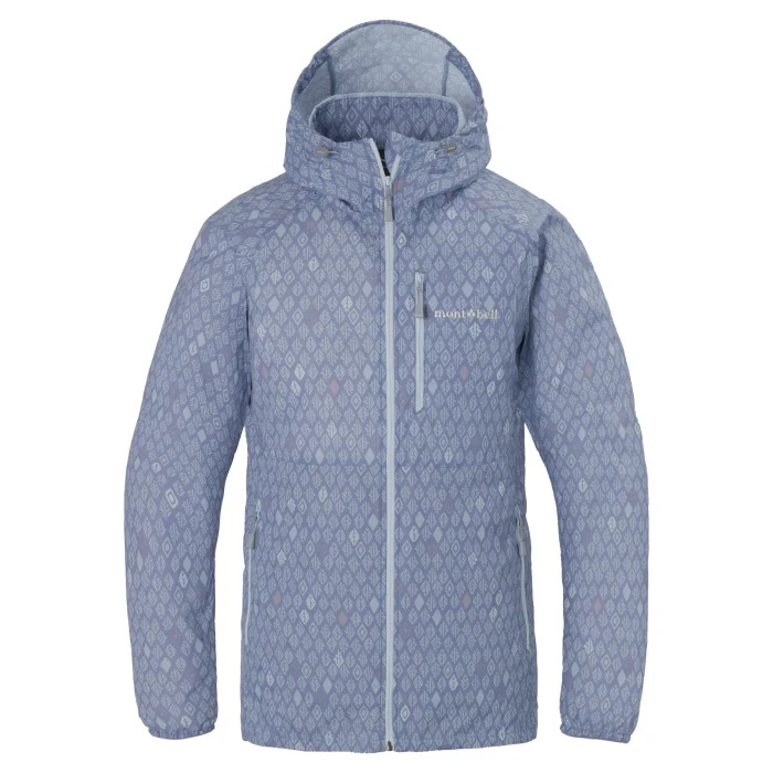 Montbell Women's Wind Blast Print Hooded Jacket 1103374