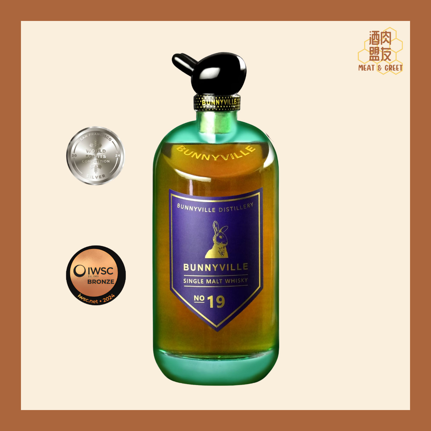 Bunnyville 兔兔酒 - No. 19 Single Malt Whisky 19號單一麥芽威士忌 40% (莫扎特音樂桶)