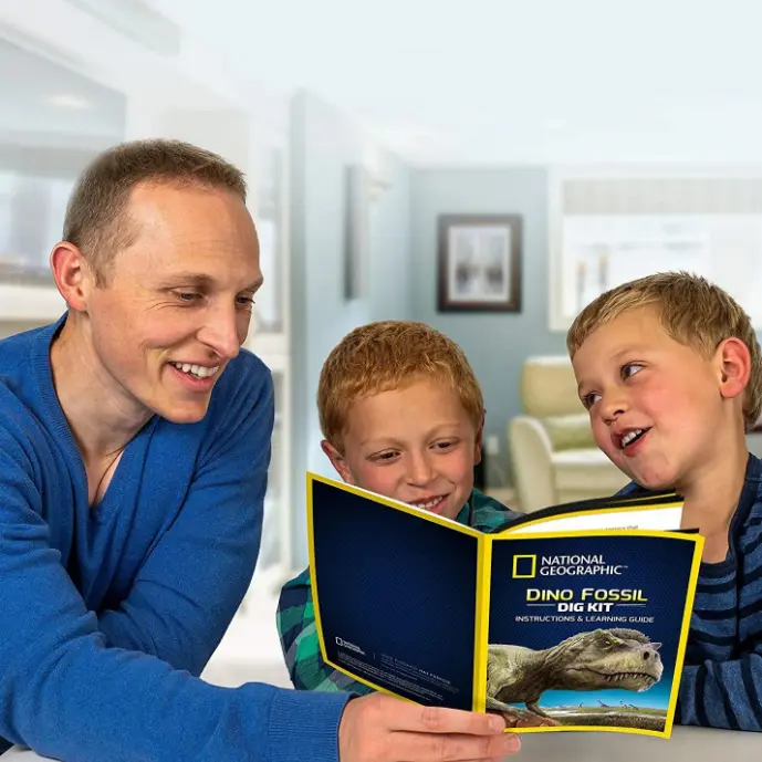 National Geographic暴龍牙齒化石挖掘套裝 兒童STEM恐龍玩具