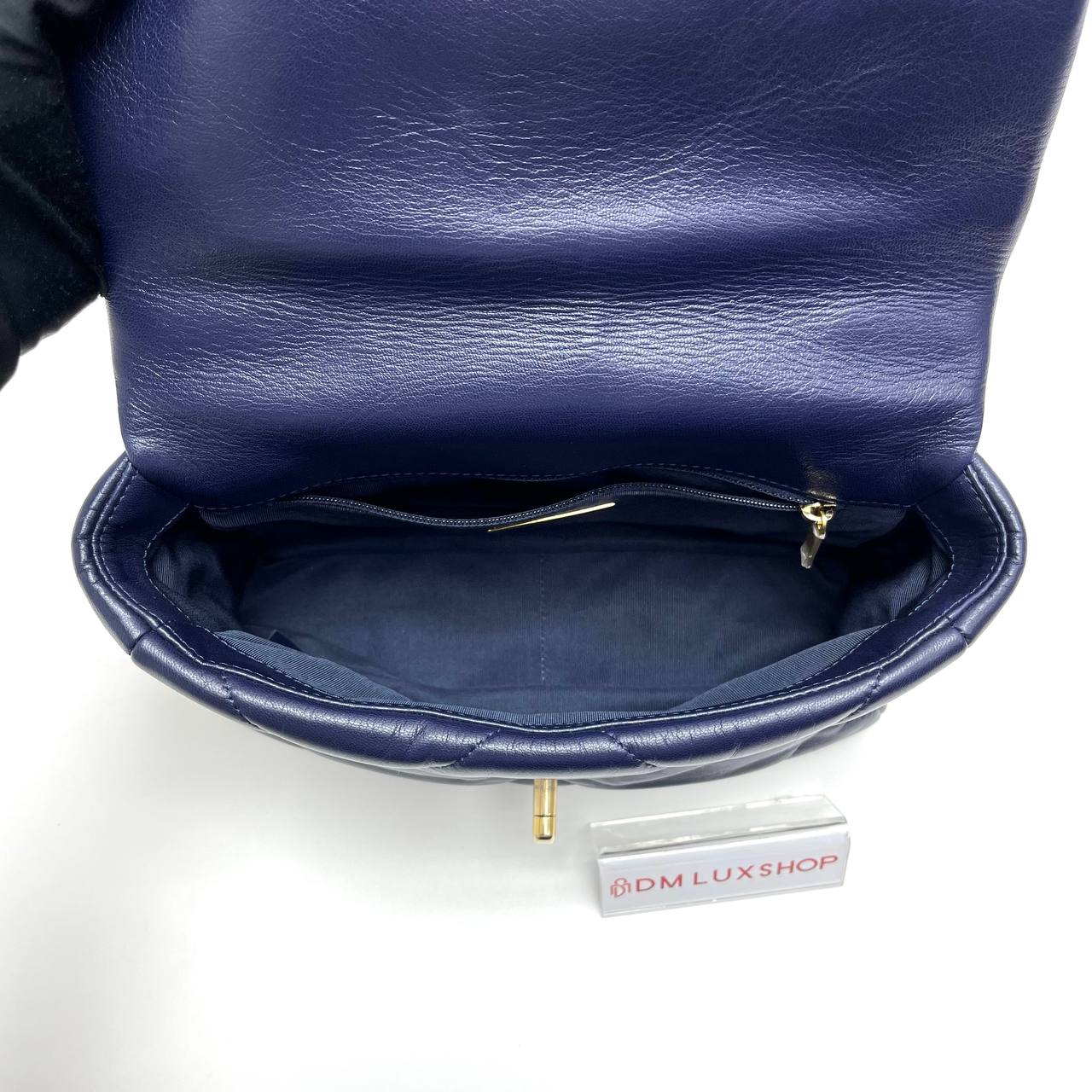 Chanel 19 Goatskin Navy Small GHW (Serial 30, Y: 2020)