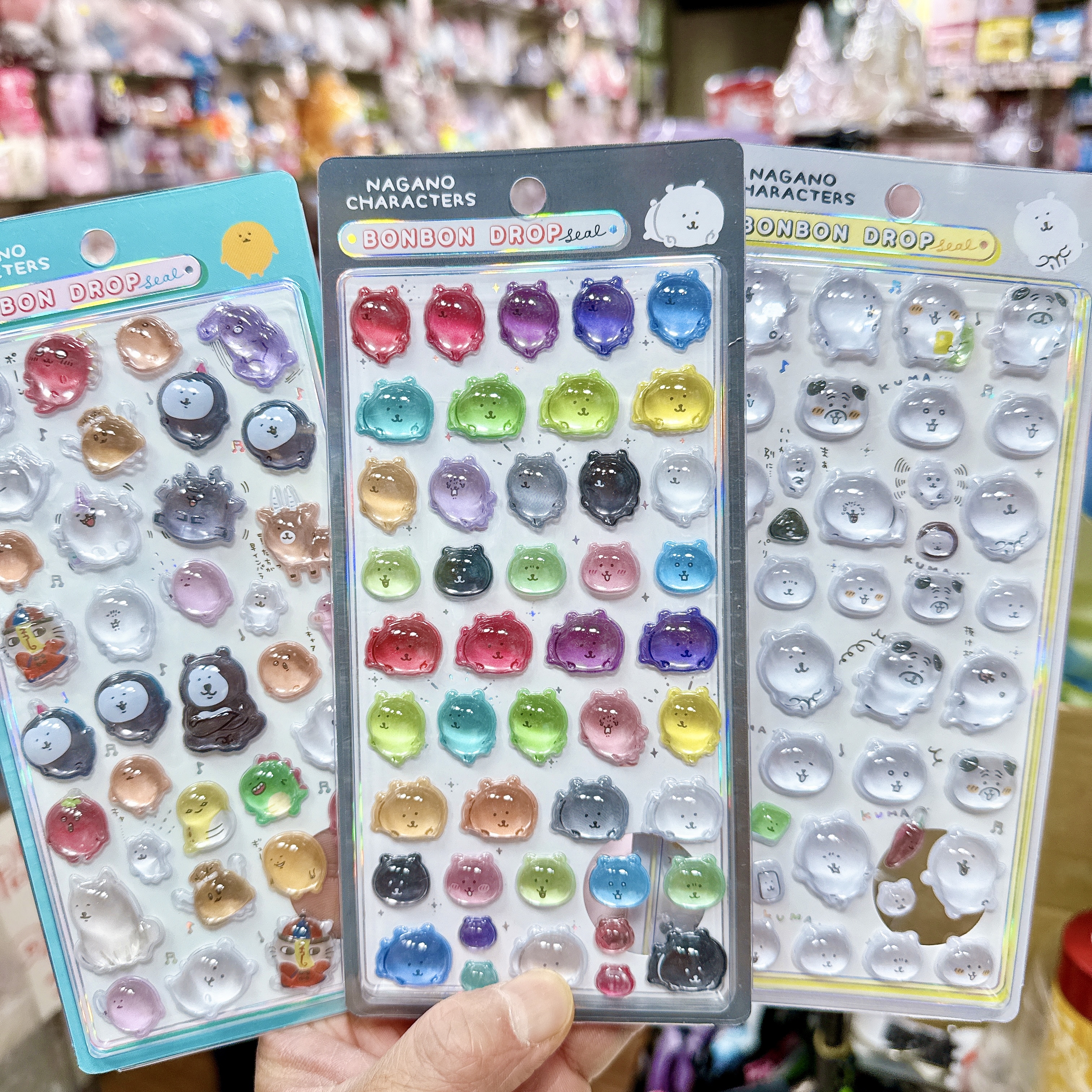 日本限定版-自嘲熊Nagano 立體貼紙 Bonbon Drop