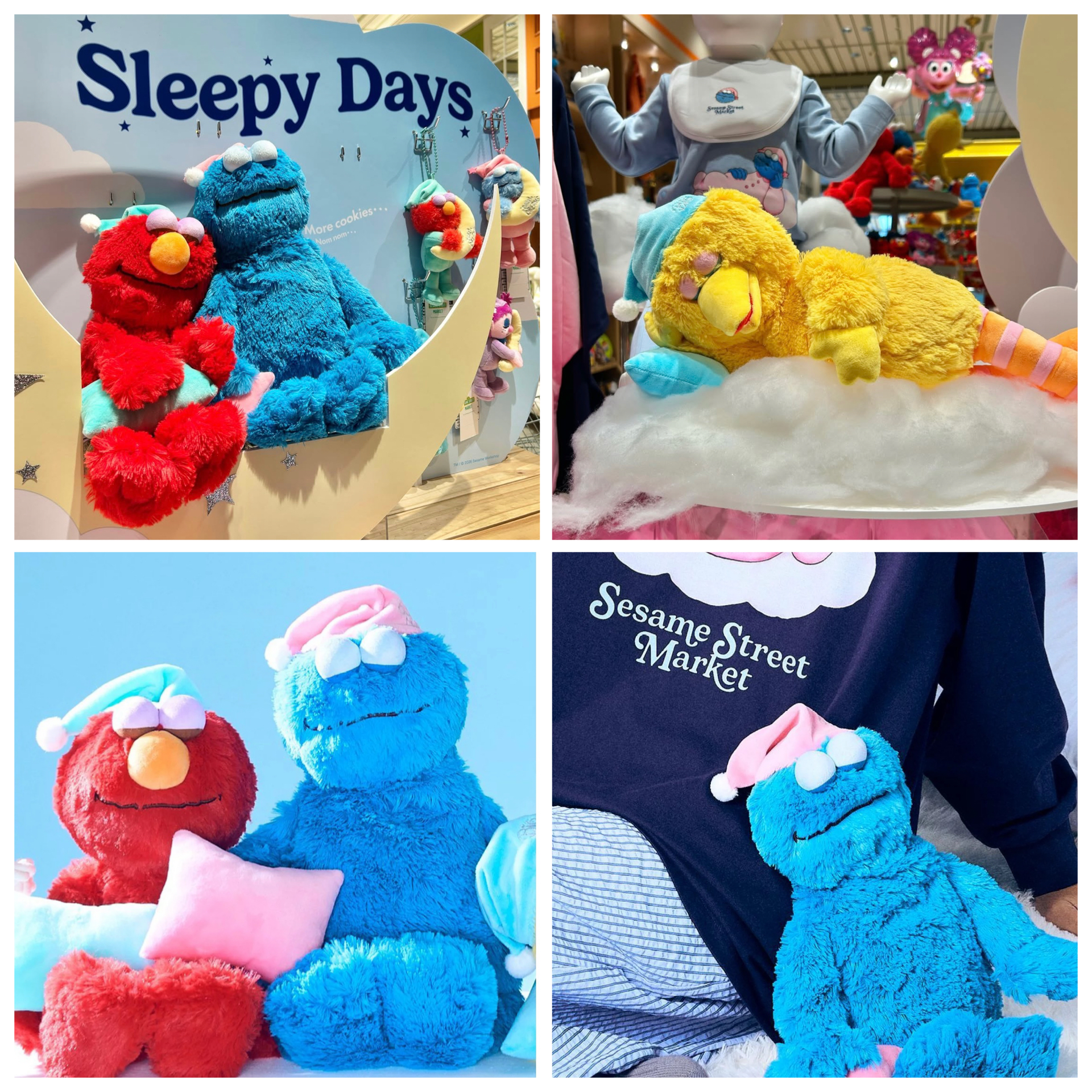 日本預訂📍日本芝麻街Sleepy Days系列 - 訓覺樣公仔 不包郵
