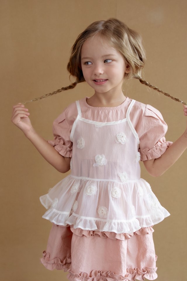 Momoann | Flower sleeveless (size 7(100-105)