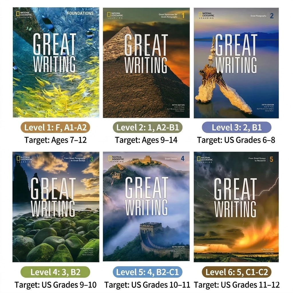 The Great Writing Series Fifth Edition | NATIONALGEOGRAPHIC LEARNING| F-5新版美國國家地理大寫作第五版  寫作教材    N19
