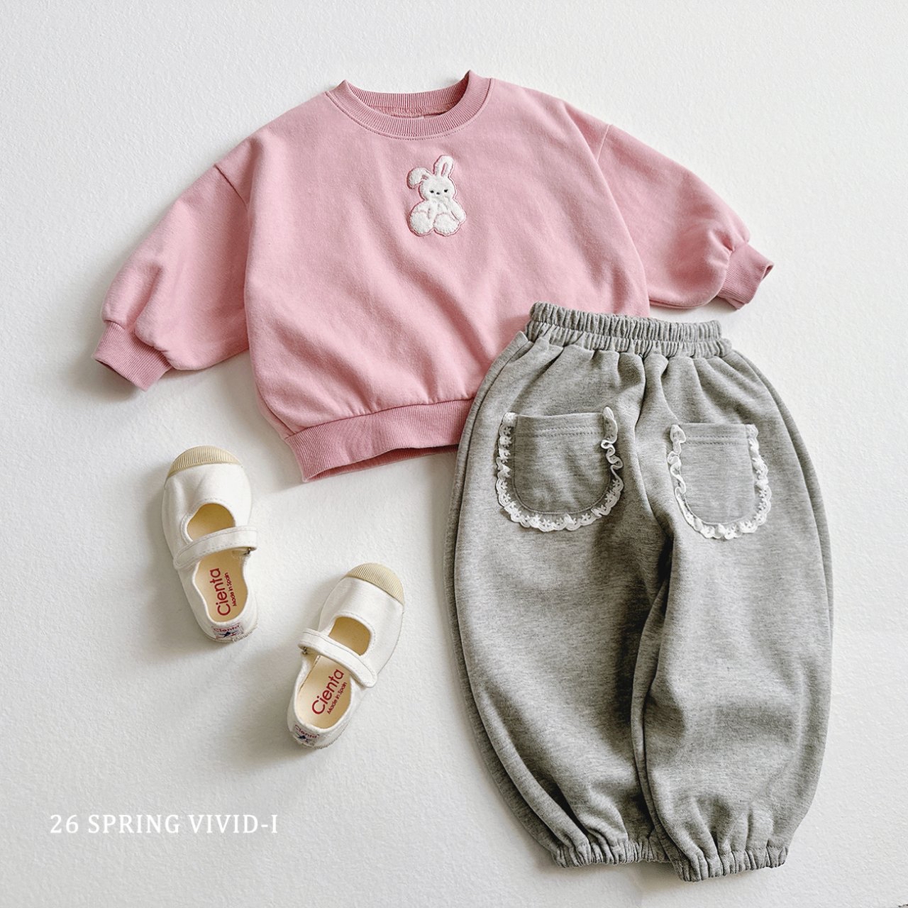 🌸預訂 韓國直送🌸🇰🇷VIVIDI三色動物刺繡貼花寬鬆衛衣