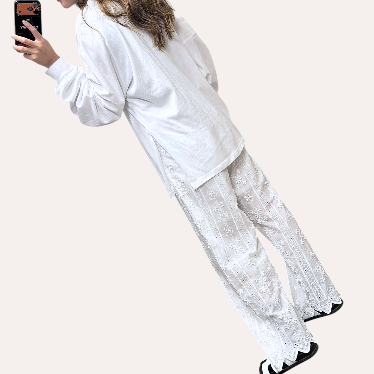 221056 Lace通花長褲