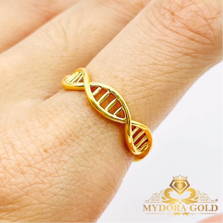MYDORA Cincin DNA Full Gold 5G | Emas 916/22k