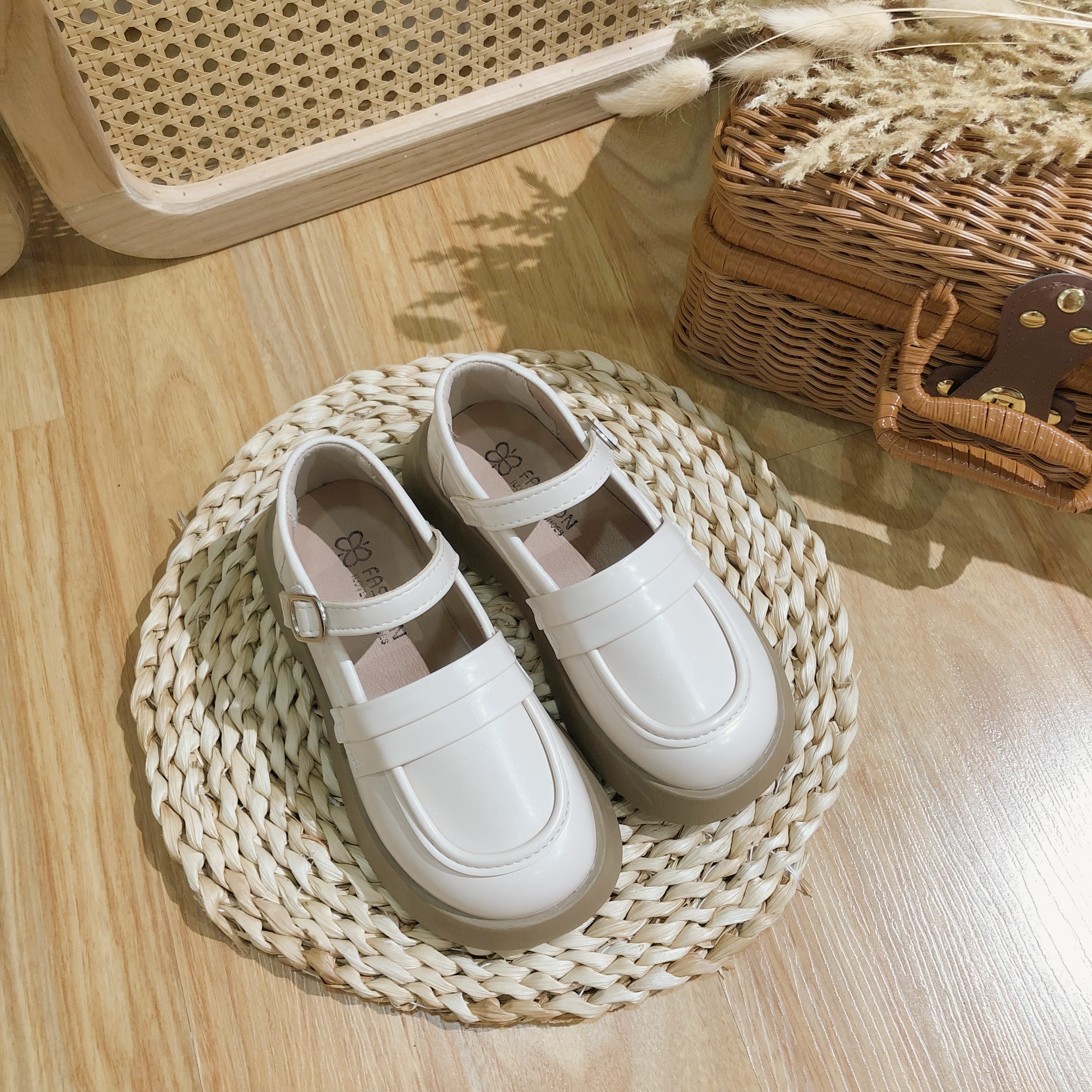 White Mary Jane Platform Shoes