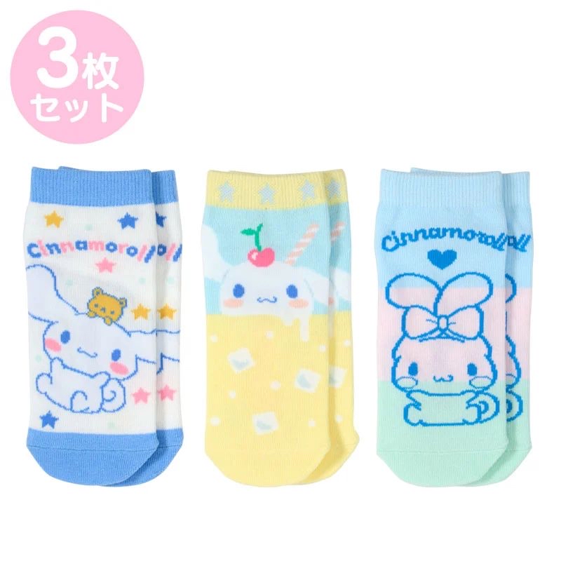 日本版Sanrio小童襪套裝 16至18 cm 一套三對