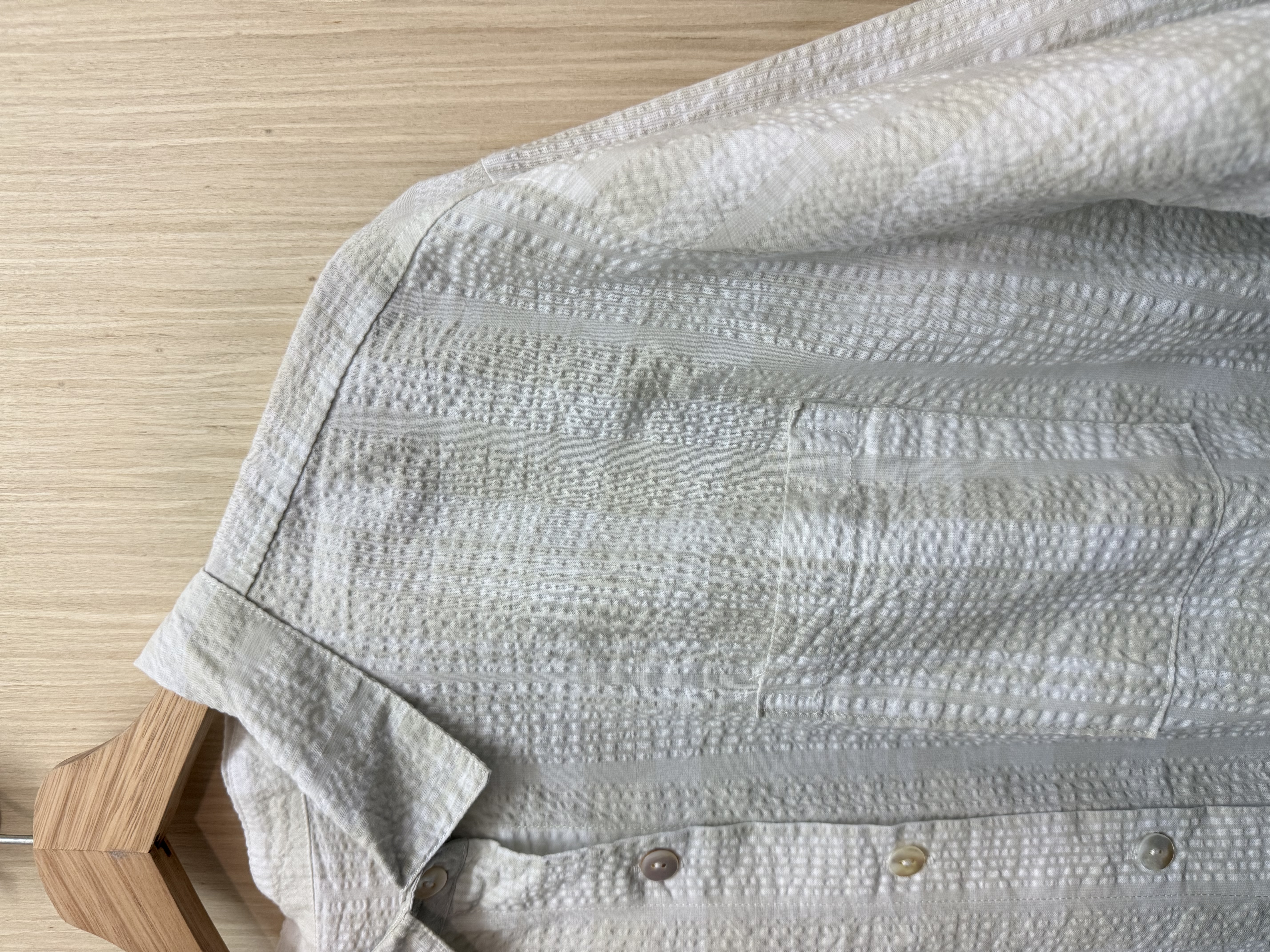 免熨暗格紋恤衫