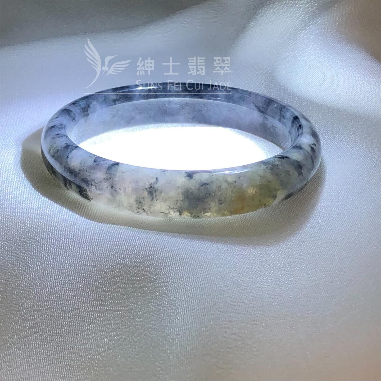 紫底烏雞福鐲54.6mm