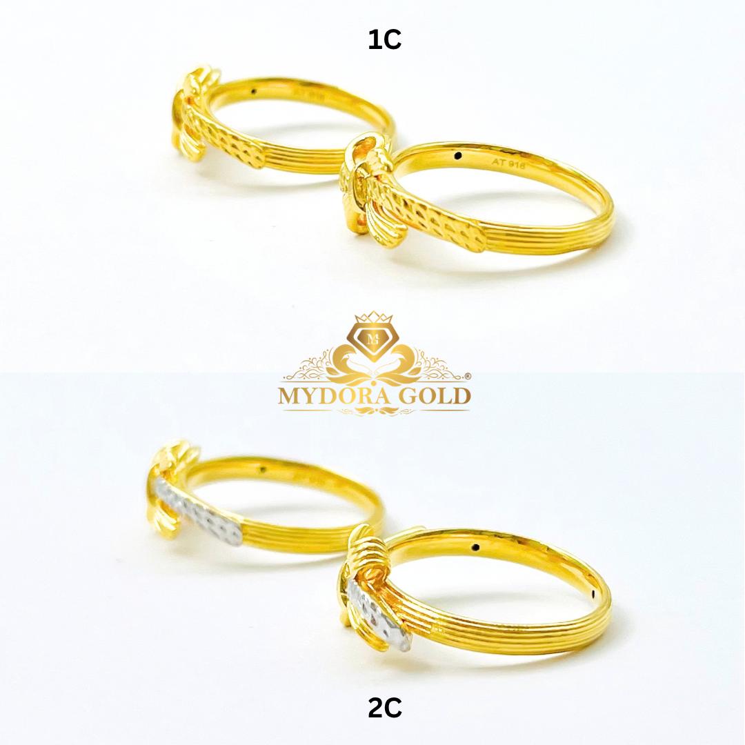 MYDORA Cincin Stylish Ribbon (5G) l EMAS 916/22K