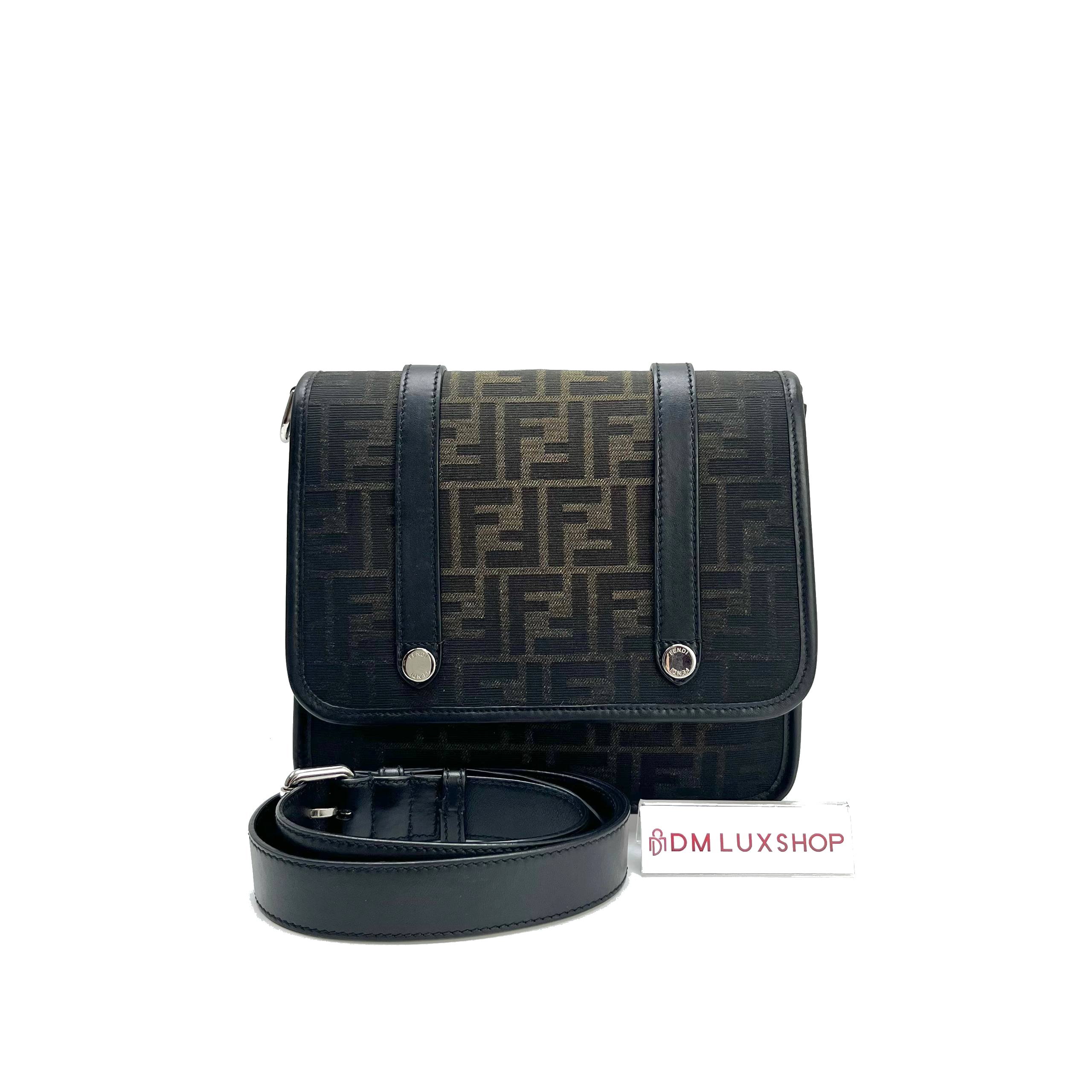 Fendi FF Jacquard Eclissi Messenger Bag