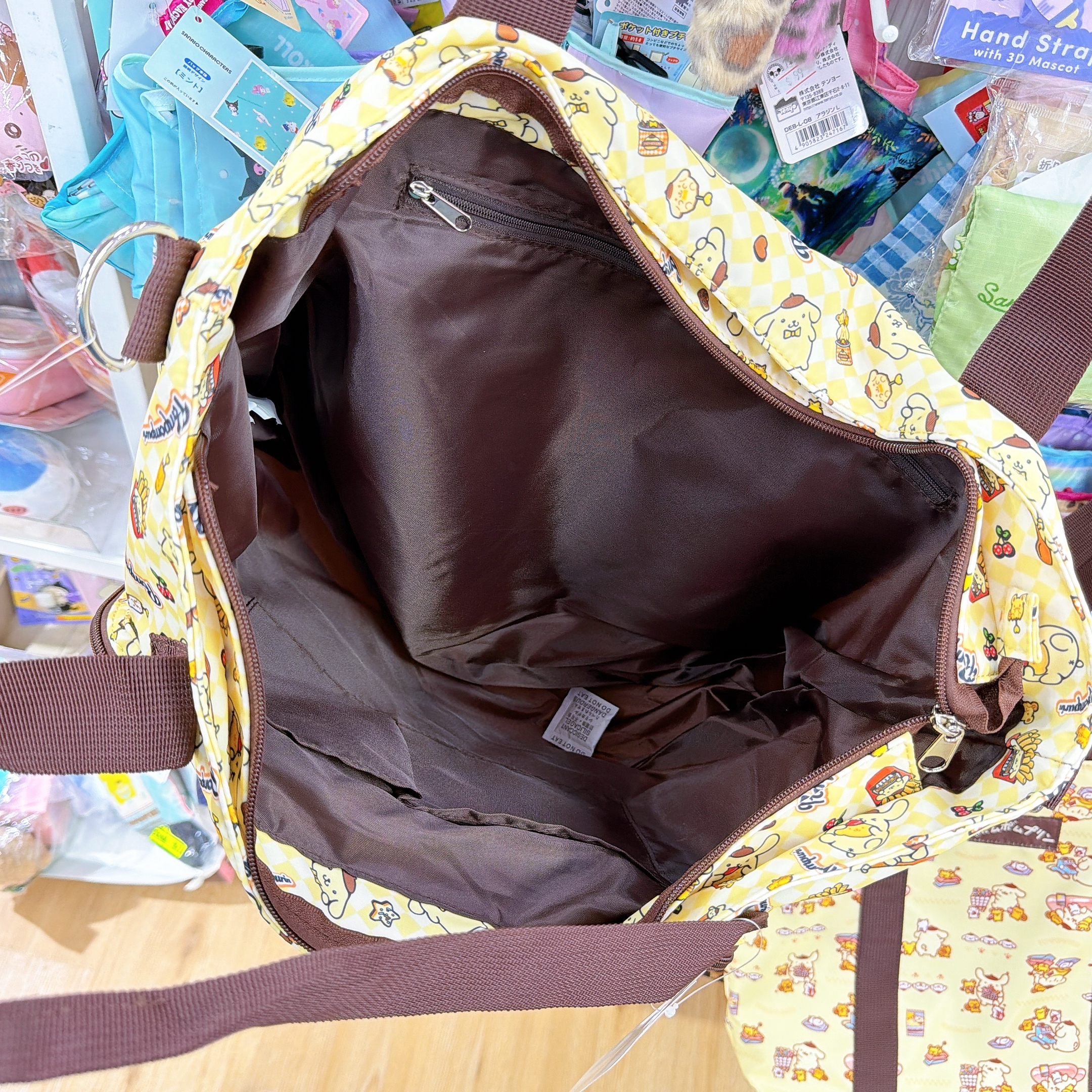 日本直送布甸狗可收納旅行喼袋 可以側揹/斜咩！可以套在行李篋上