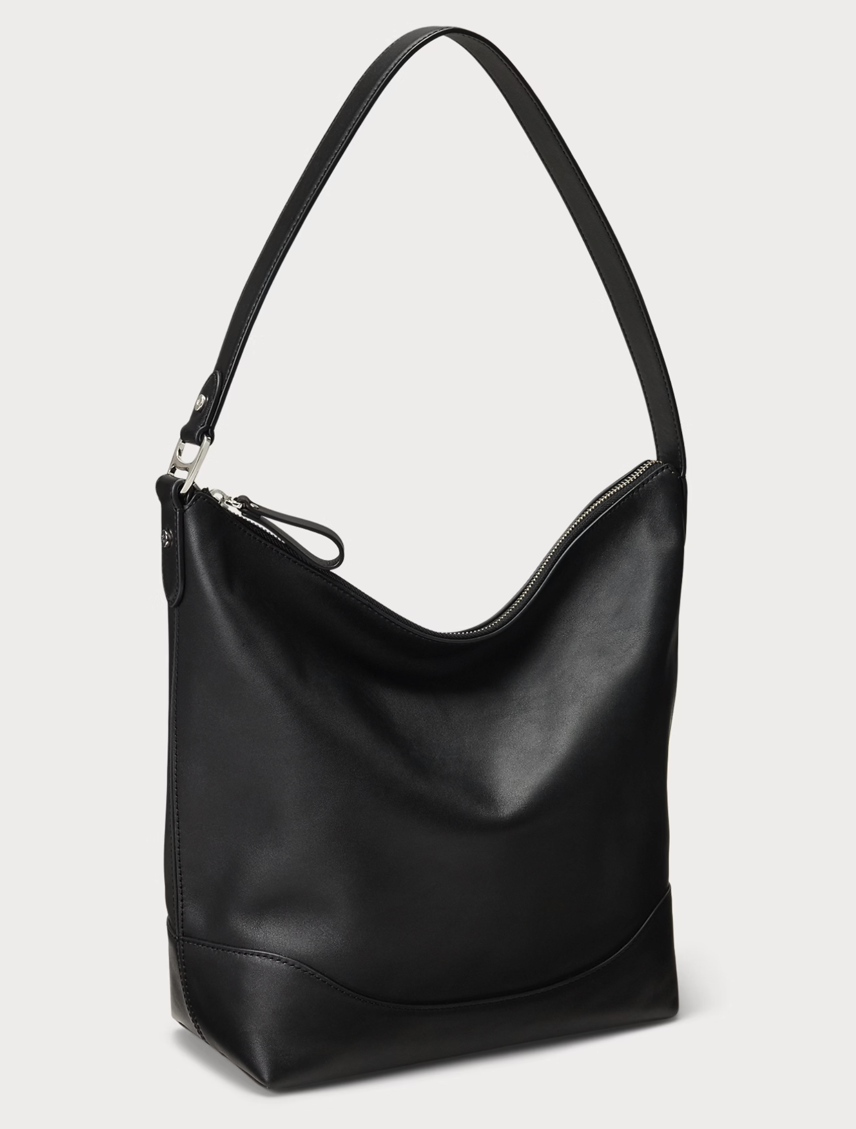 Ralph Lauren Leather Large Tasha Bucket Bag