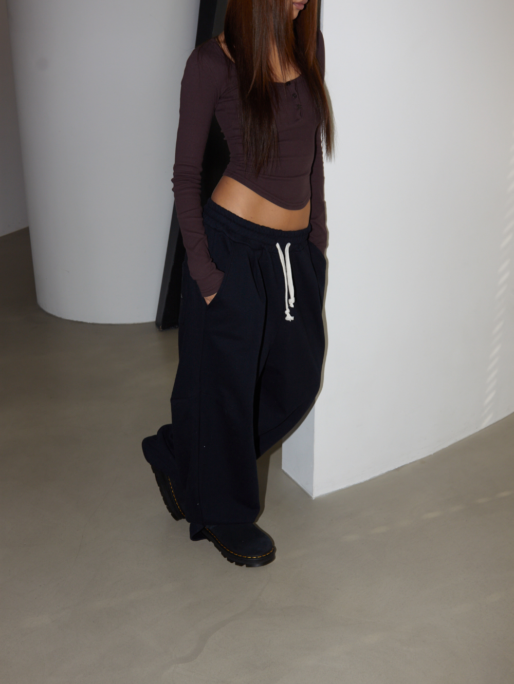 Star Pocket Wide-Leg Sweatpants