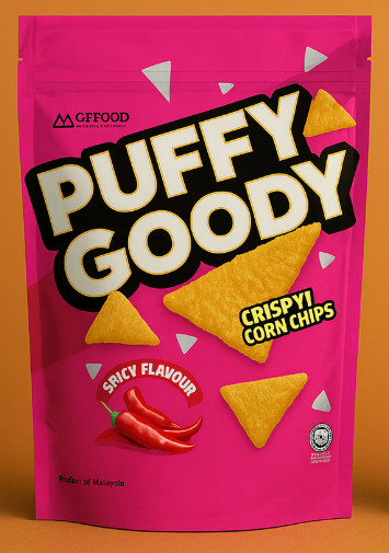 Puffy Goody Corn Chips Spicy