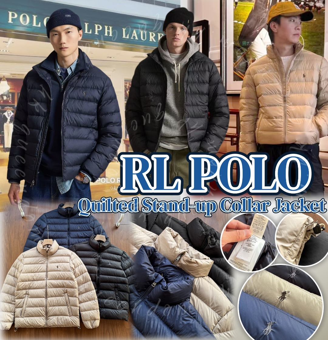 Polo Ralph Lauren Quilted stand-up collar jacket 排骨立領拉鍊羽絨服