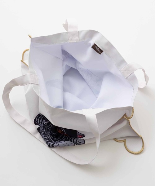 🆕【⭐訂購⭐】🌀 🇯🇵 日本直送 可愛貓狗雙面圖案 刺繡滾邊扇形 大容量 tote bag［3款選］🌀 [ELJD-0011][261101]