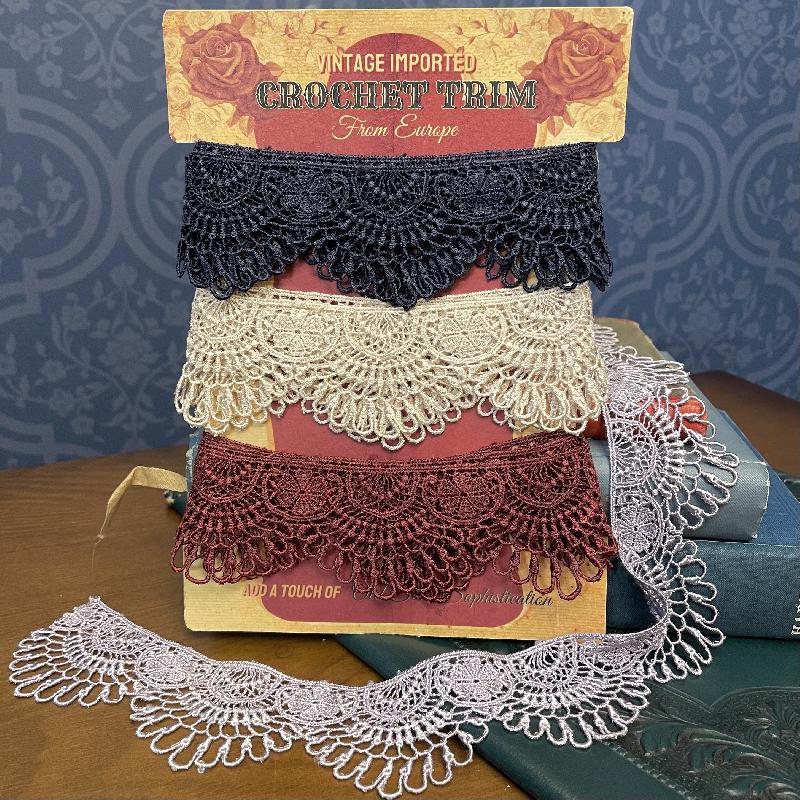 Vintage Imported Crochet Lace Trim - 03/Width 4.6cm