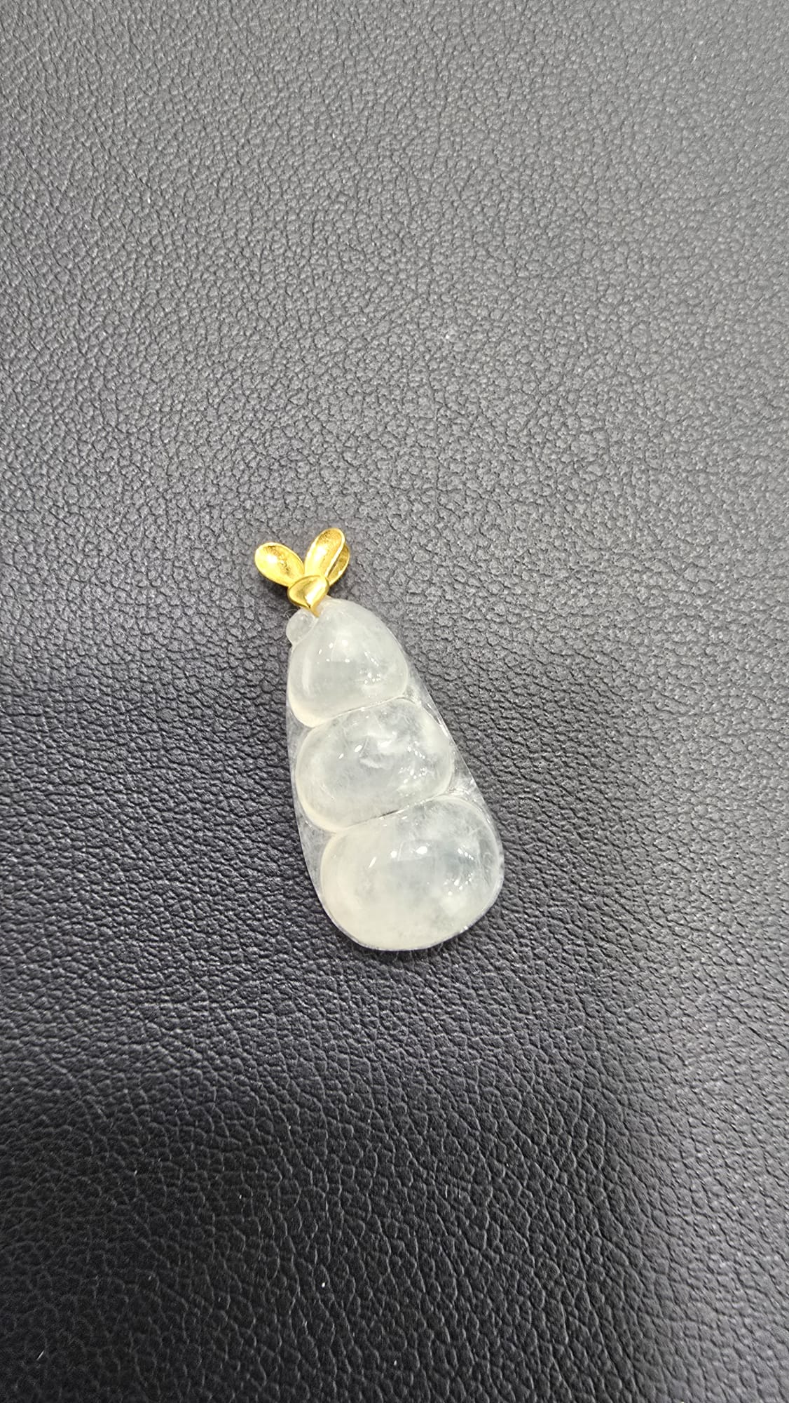 天然緬甸翡翠吊墜18K金配件