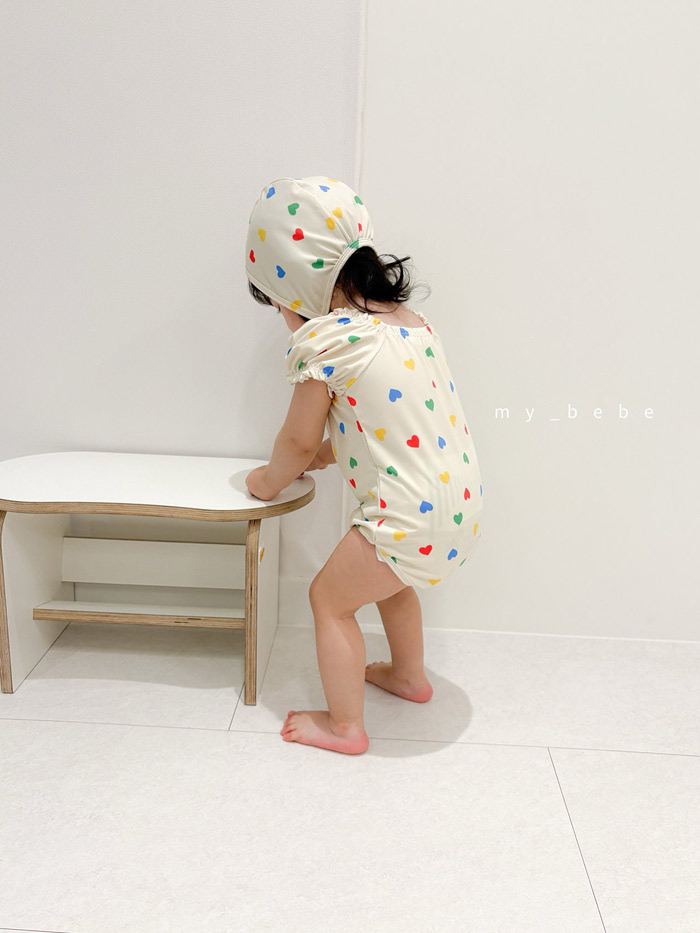 🇰🇷mybebe 泳衣+帽