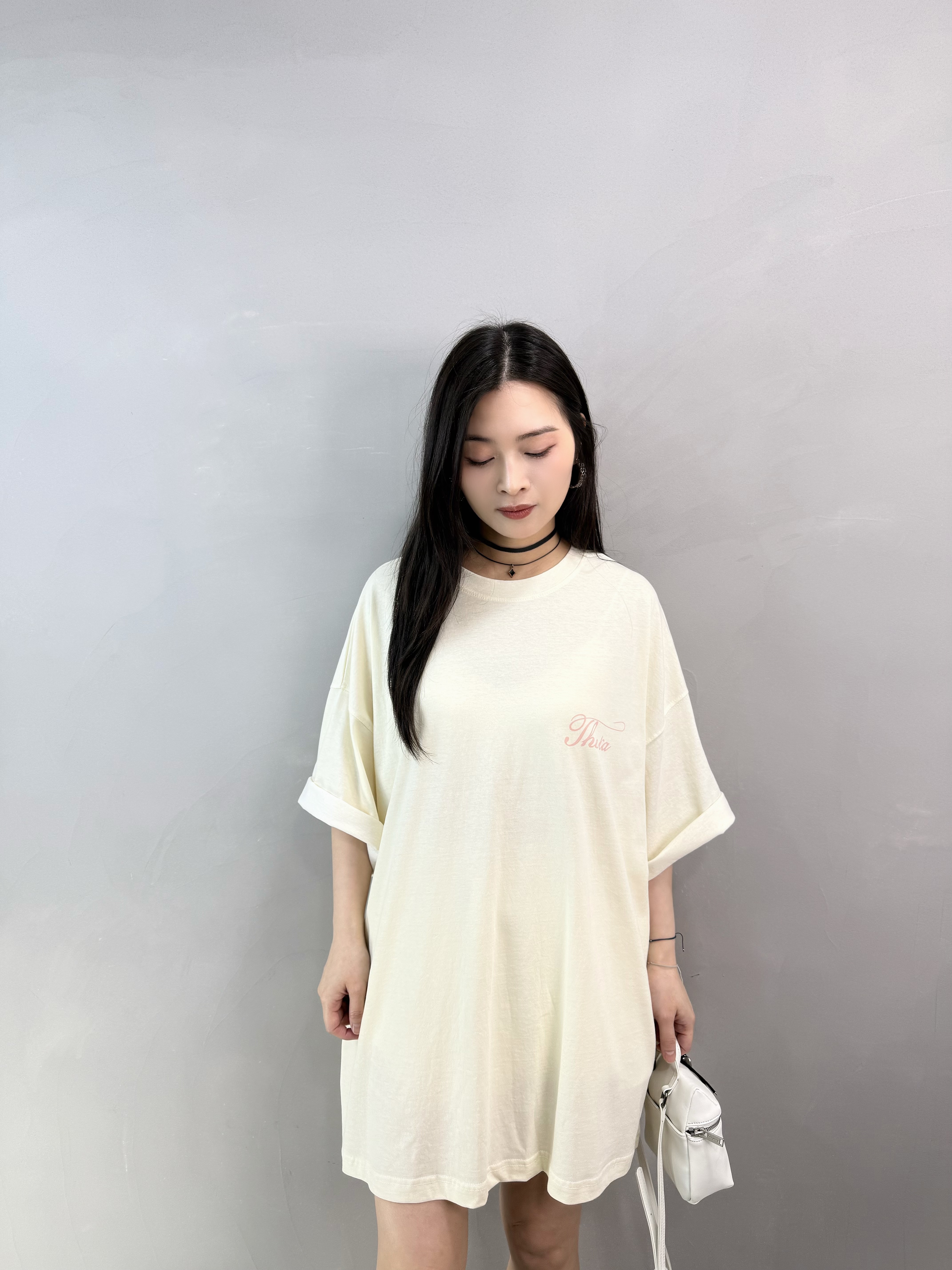 K75 蝴蝶結洗水棉Tee