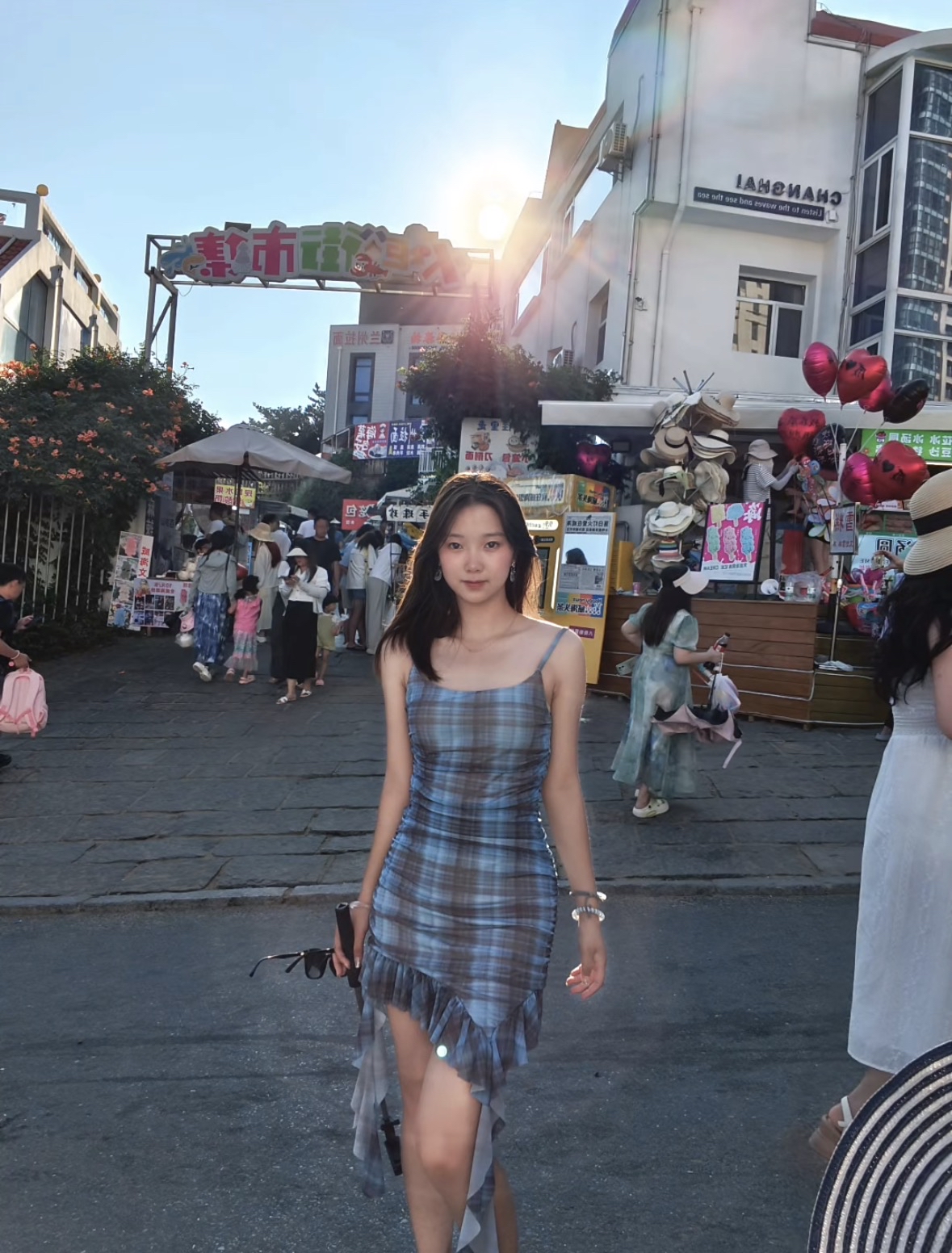 DR361飘带晕染裙