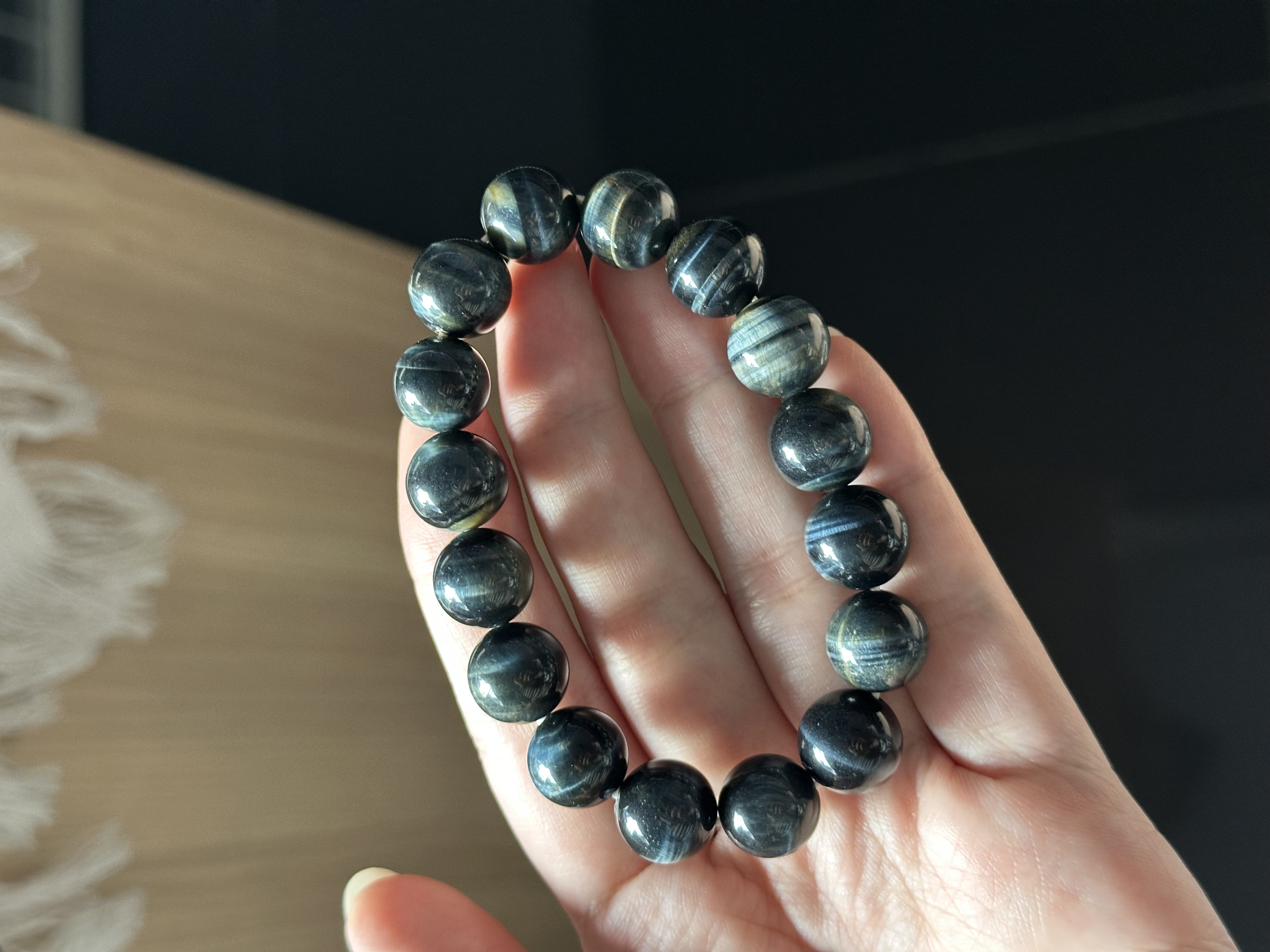 蓝虎眼 ｜ Blue Tiger’s Eye 12mm+