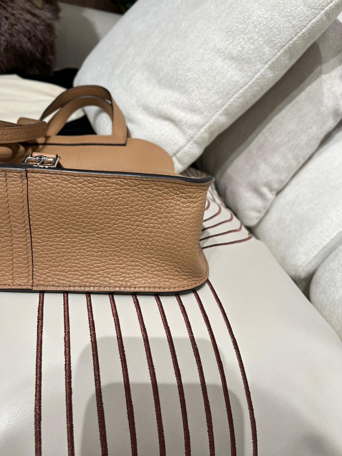 Hermes Halzan 25 Stamp U 餅乾色 100%Authentic, 95%New✅收據✅Dust bag