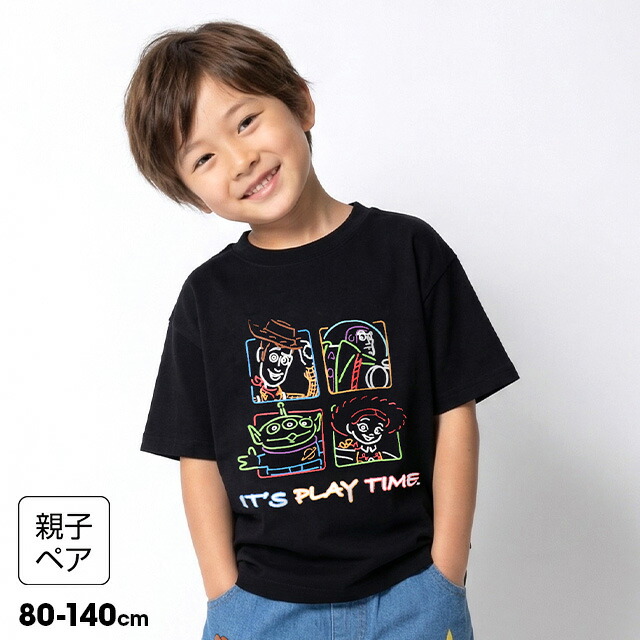 🆕【⭐訂購⭐】 🇯🇵日本直送 🌀#Toystory 霓虹線條圖案❣️ #親子裝❣️短袖 tee［2款選］🌀 [ELDA-0202][260522]