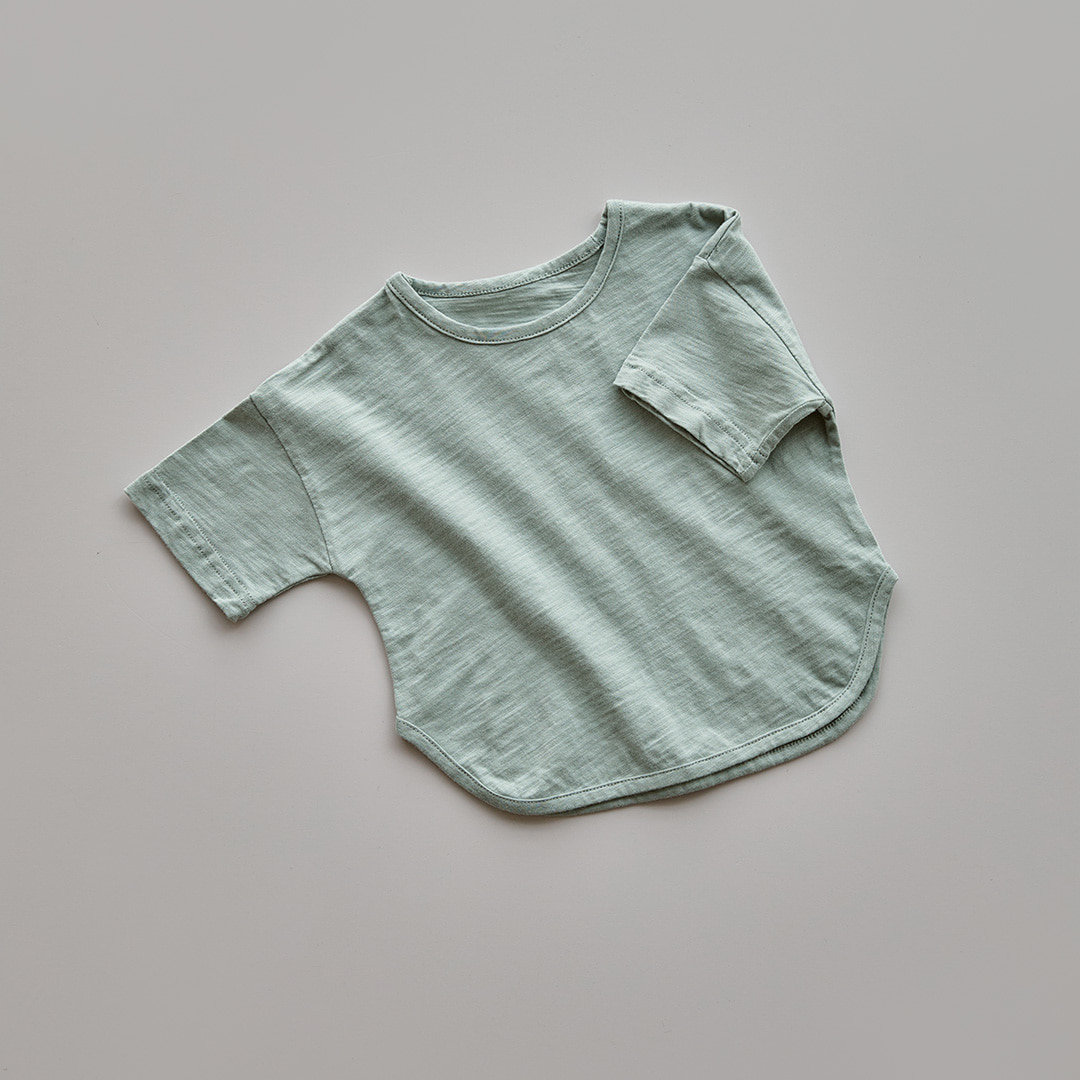 DOTTODOT 竹節紋理純色T恤